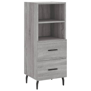 Credenza-Buffet-Armadio da cucina Grigio Sonoma 34,5x34x180 cm in Legno Multistrato 650840