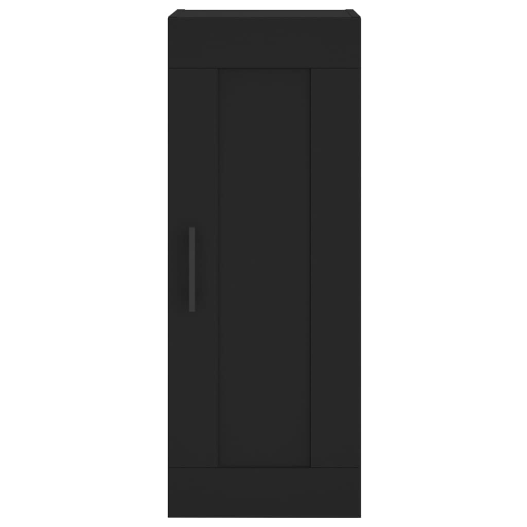 Credenza Nera 34,5x34x180 cm in Legno Multistrato 3200282