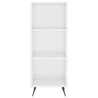 Credenza-Buffet-Armadio da cucina 34,5x34x180 cm in Legno Multistrato Bianco Lucido 287678