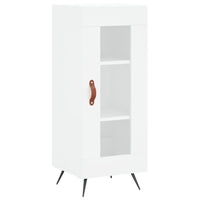 Credenza-Buffet-Armadio da cucina Bianca 34,5x34x180 cm in Legno Multistrato 892022