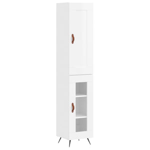 Credenza 34,5x34x180 cm in Legno Multistrato Bianco Lucido 3200363