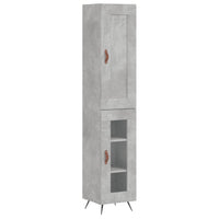 Credenza Grigio Cemento 34,5x34x180 cm in Legno Multistrato 3200365