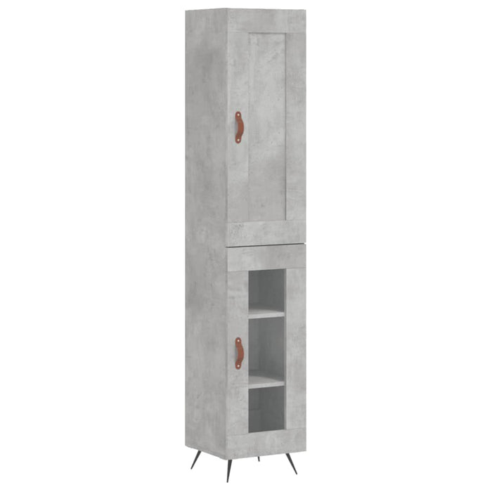 Credenza Grigio Cemento 34,5x34x180 cm in Legno Multistrato 3200365