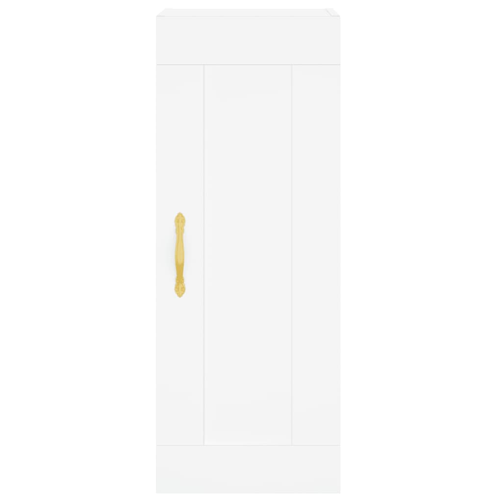 Credenza Bianca 34,5x34x180 cm in Legno Multistrato 3200369