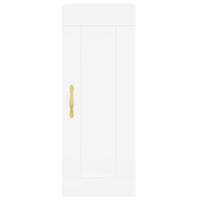 Credenza Bianca 34,5x34x180 cm in Legno Multistrato 3200369