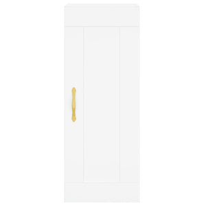 Credenza Bianca 34,5x34x180 cm in Legno Multistrato 3200369