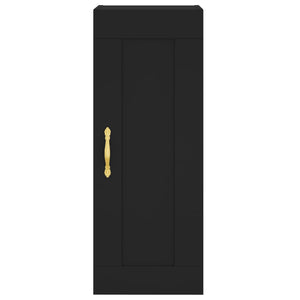 Credenza Nera 34,5x34x180 cm in Legno Multistrato 3200370