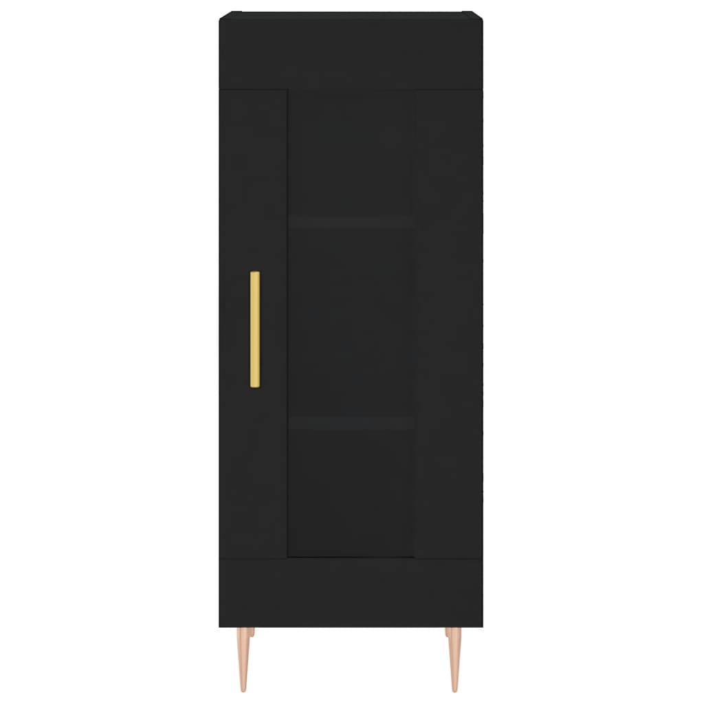 Credenza Nera 34,5x34x180 cm in Legno Multistrato 3200378
