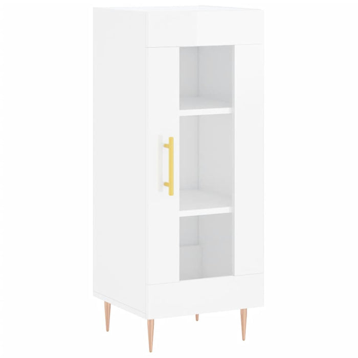 Credenza 34,5x34x180 cm in Legno Multistrato Bianco Lucido 3200379