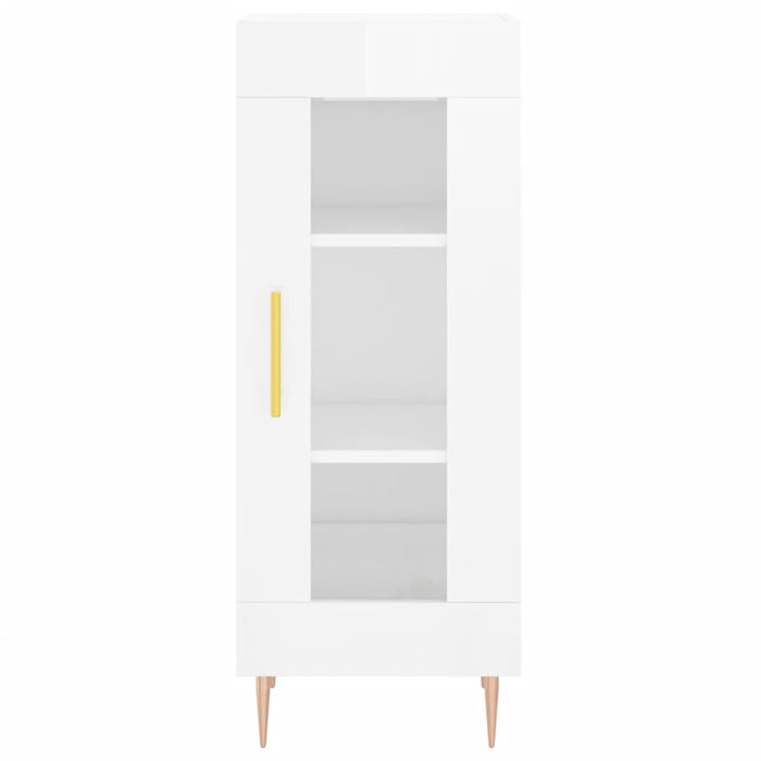 Credenza 34,5x34x180 cm in Legno Multistrato Bianco Lucido 3200379