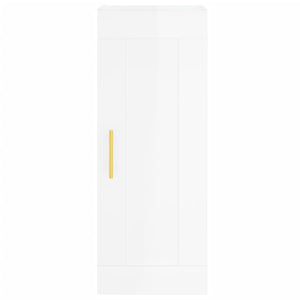 Credenza 34,5x34x180 cm in Legno Multistrato Bianco Lucido 3200379