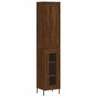 Credenza Rovere Marrone 34,5x34x180 cm in Legno Multistrato 3200400