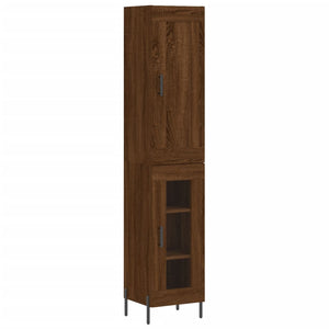 Credenza Rovere Marrone 34,5x34x180 cm in Legno Multistrato 3200400