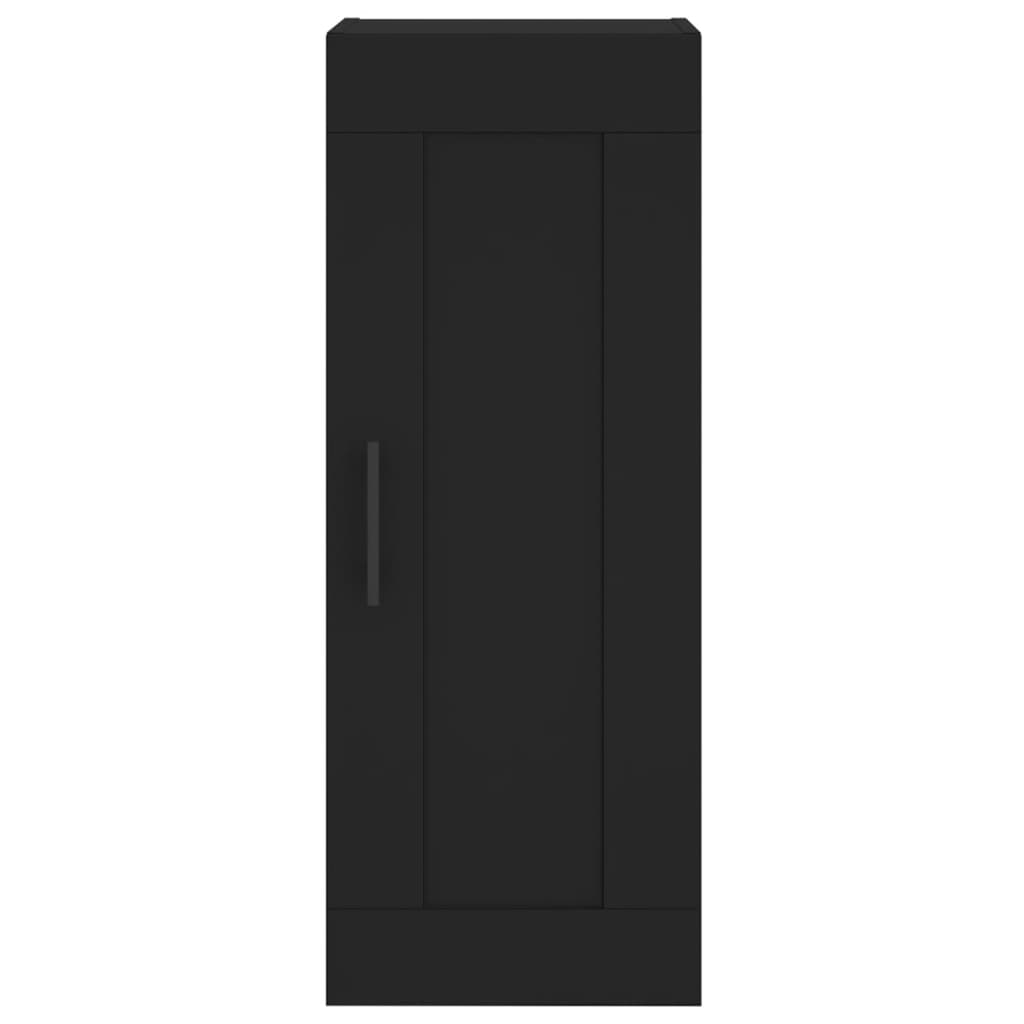 Credenza Nera 34,5x34x180 cm in Legno Multistrato 3200410