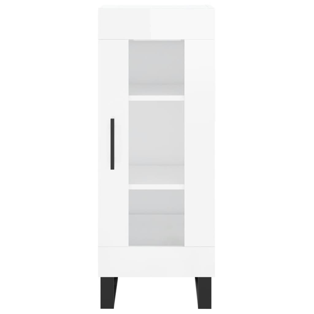 Credenza 34,5x34x180 cm in Legno Multistrato Bianco Lucido 3200411