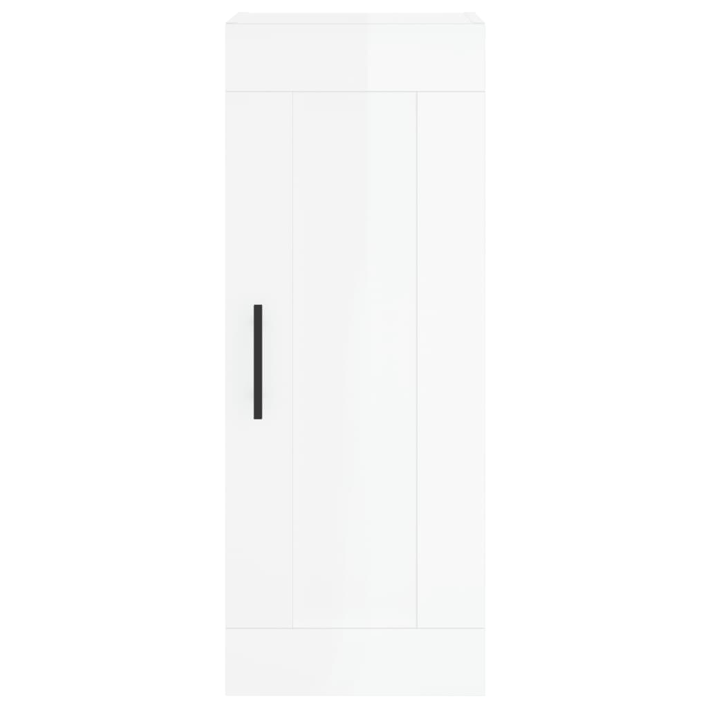 Credenza 34,5x34x180 cm in Legno Multistrato Bianco Lucido 3200411