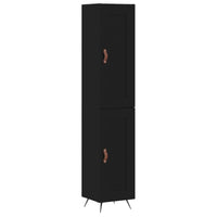 Credenza Nera 34,5x34x180 cm in Legno Multistrato 3200426