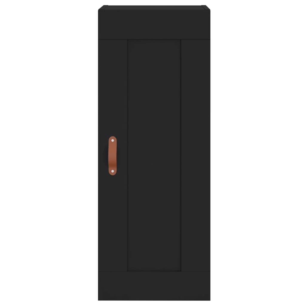 Credenza Nera 34,5x34x180 cm in Legno Multistrato 3200426