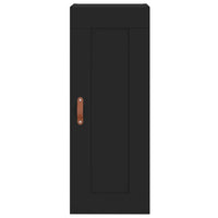 Credenza Nera 34,5x34x180 cm in Legno Multistrato 3200426