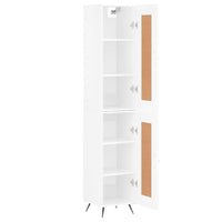 Credenza 34,5x34x180 cm in Legno Multistrato Bianco Lucido 3200427