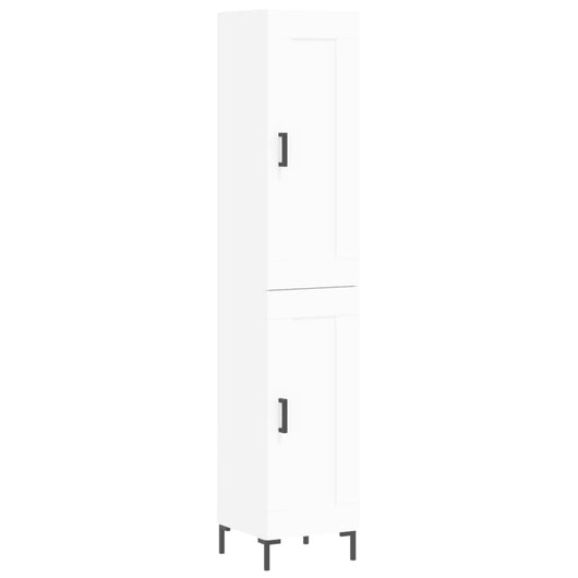 Credenza cassettiera mobile contenitore organizer cucina soggiorno salotto alto 345 x 34 x 180 cm legno ingegnerizzato bianco 02_0032303