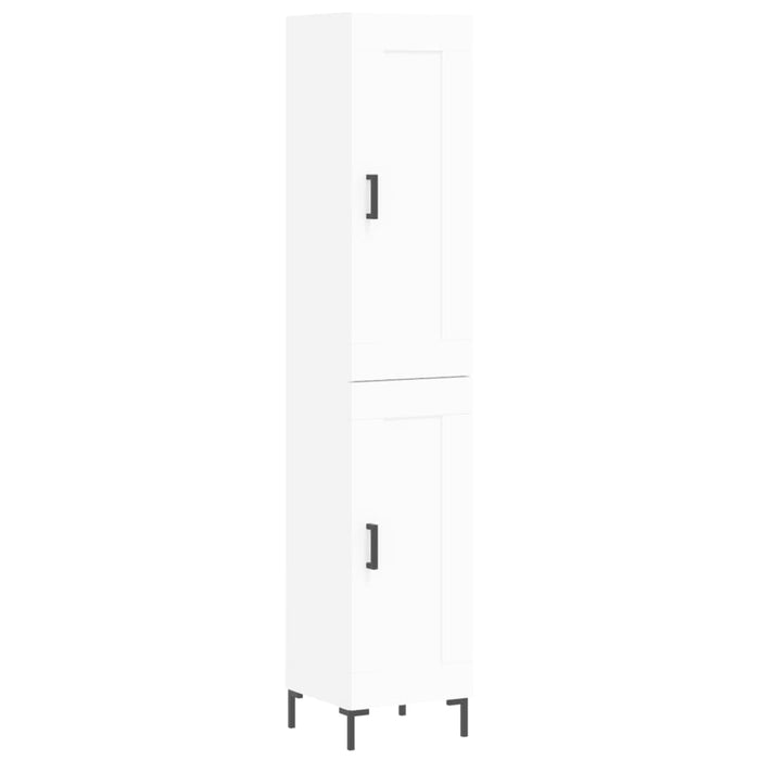 Credenza cassettiera mobile contenitore organizer cucina soggiorno salotto alto 345 x 34 x 180 cm legno ingegnerizzato bianco 02_0032303