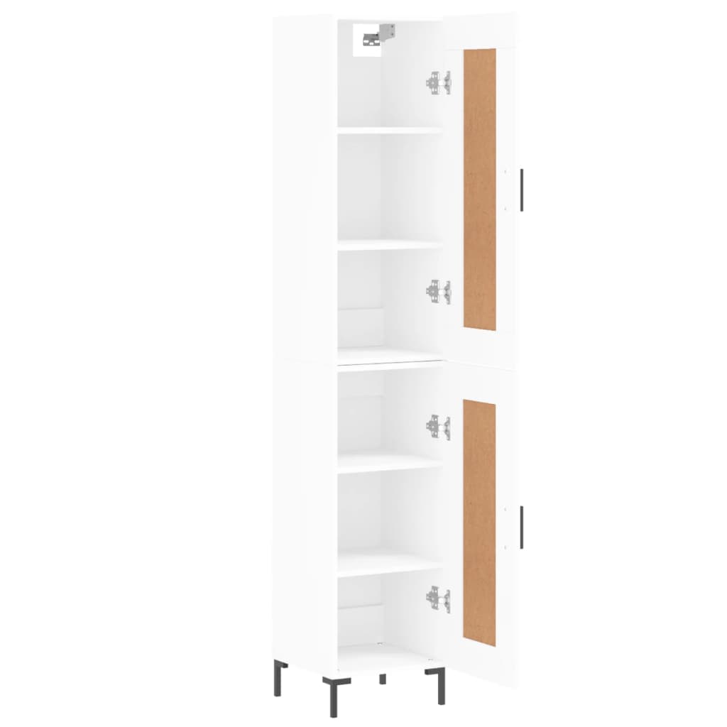 Credenza cassettiera mobile contenitore organizer cucina soggiorno salotto alto 345 x 34 x 180 cm legno ingegnerizzato bianco 02_0032303