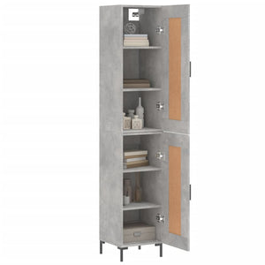 Credenza Grigio Cemento 34,5x34x180 cm in Legno Multistrato 3200453