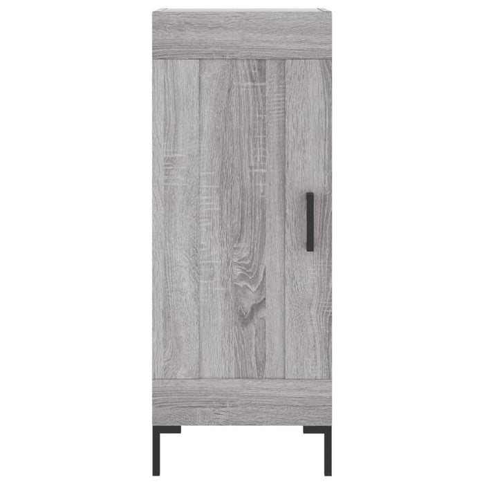 Credenza-Buffet-Armadio da cucina Grigio Sonoma 34,5x34x180 cm in Legno Multistrato 380468