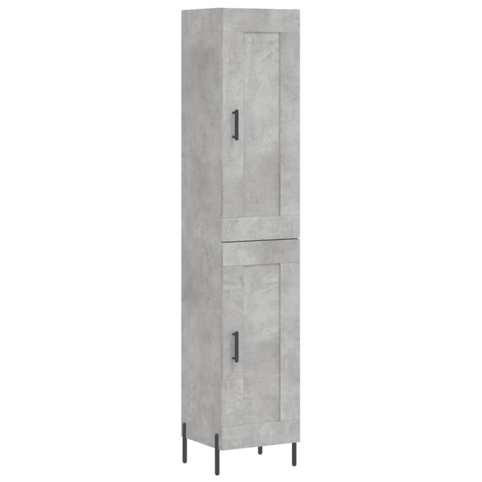 Credenza cassettiera mobile contenitore organizer cucina soggiorno salotto alto 345 x 34 x 180 cm legno ingegnerizzato grigio 02_0034296