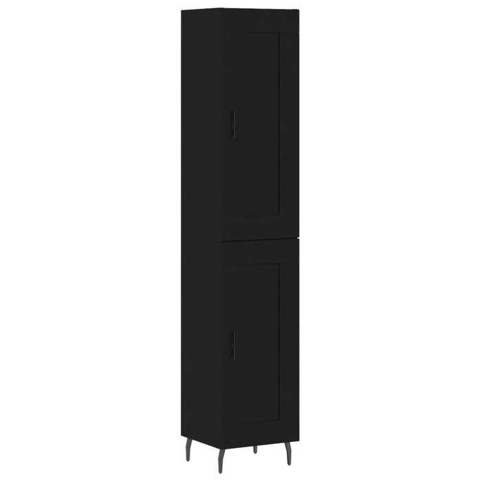 Credenza Nera 34,5x34x180 cm in Legno Multistratocod mxl 78252