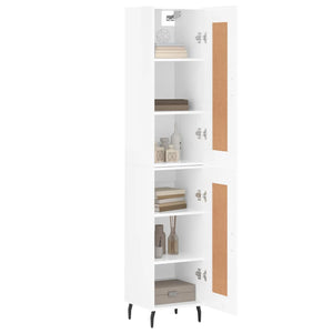 Credenza 34,5x34x180 cm in Legno Multistrato Bianco Lucido 3200467