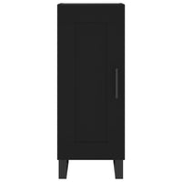 Credenza Nera 34,5x34x180 cm in Legno Multistrato 3200474
