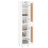 Credenza 34,5x34x180 cm in Legno Multistrato Bianco Lucido 3200483