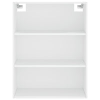 Credenza Bianca 69,5x34x180 cm in Legno Multistrato 3200489