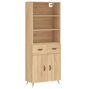 Credenza Rovere Sonoma 69,5x34x180 cm in Legno Multistrato 3200492
