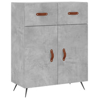 Credenza Grigio Cemento 69,5x34x180 cm in Legno Multistrato 3200493