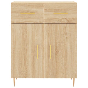 Credenza cassettiera mobile contenitore organizer cucina soggiorno salotto alto sonoma 695 x 34 x 180 cm legno ingegnerizzato marrone 02_0034177