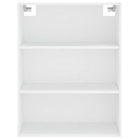 Credenza cassettiera mobile contenitore organizer cucina soggiorno salotto alto 695 x 34 x 180 cm legno ingegnerizzato bianco 02_0032606