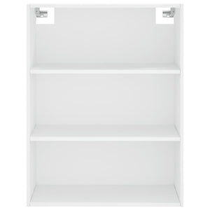 Credenza-Buffet-Armadio da cucina Bianca 69,5x34x180 cm in Legno Multistrato 630692