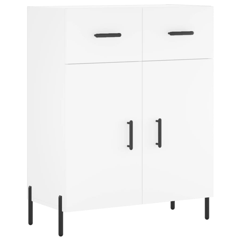 Credenza Bianca 69,5x34x180 cm in Legno Multistrato 3200521