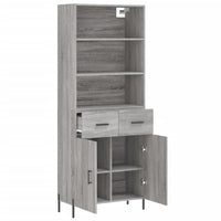 Credenza Grigio Sonoma 69,5x34x180 cm in Legno Multistrato 3200527