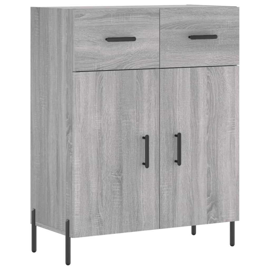 Credenza Grigio Sonoma 69,5x34x180 cm in Legno Multistrato 3200527