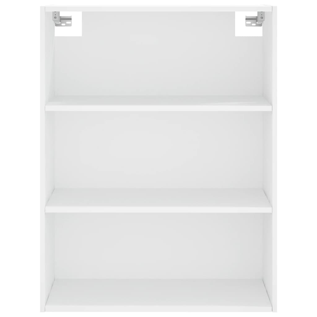 Credenza-Buffet-Armadio da cucina Bianca 69,5x34x180 cm in Legno Multistrato 273259