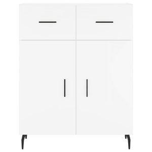 Credenza cassettiera mobile contenitore organizer cucina soggiorno salotto alto 695 x 34 x 180 cm legno ingegnerizzato bianco 02_0032715