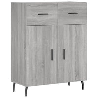 Credenza Grigio Sonoma 69,5x34x180 cm in Legno Multistrato 3200535