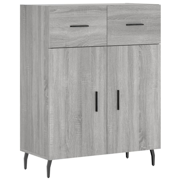 Credenza Grigio Sonoma 69,5x34x180 cm in Legno Multistrato 3200535