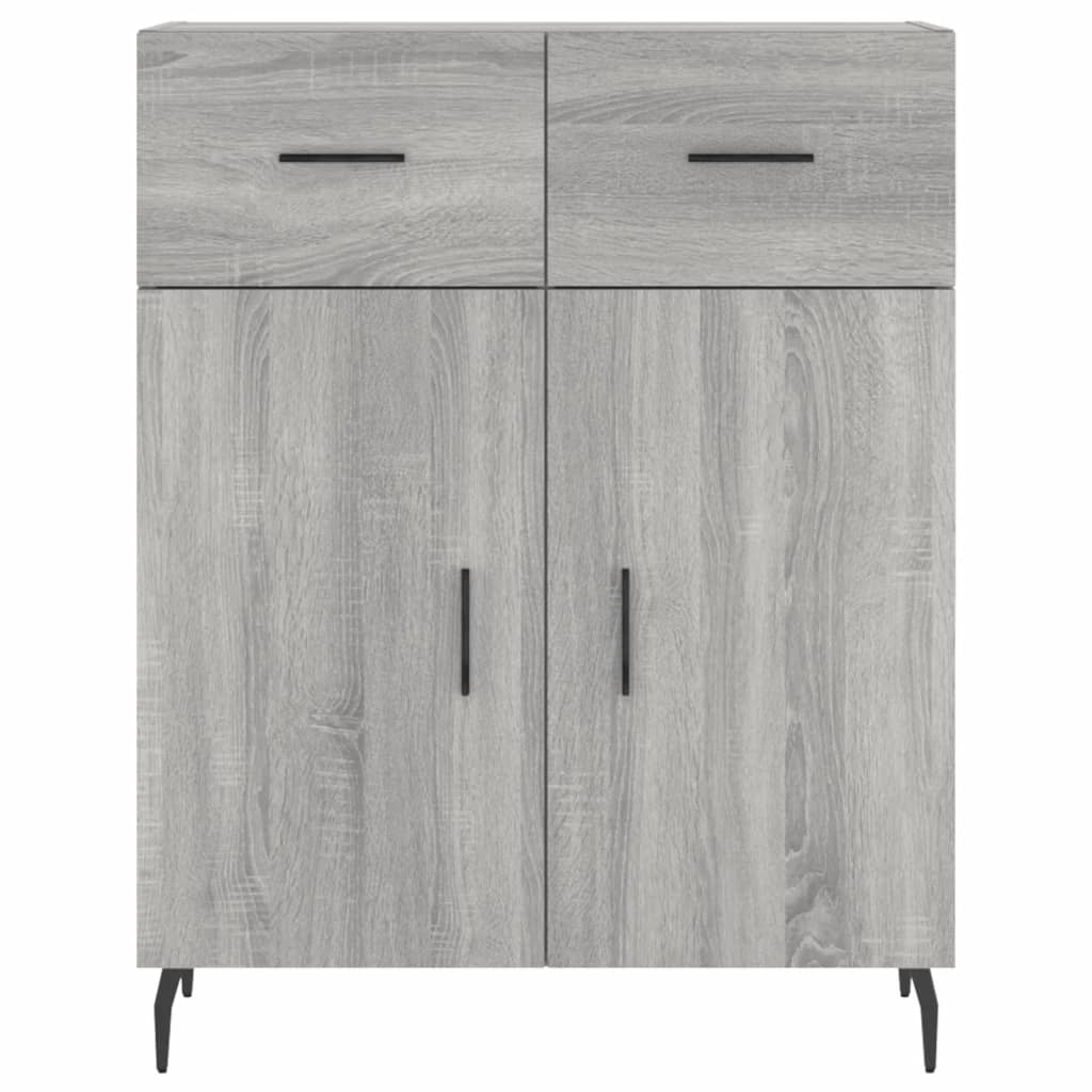 Credenza Grigio Sonoma 69,5x34x180 cm in Legno Multistrato 3200535