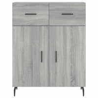 Credenza Grigio Sonoma 69,5x34x180 cm in Legno Multistrato 3200535
