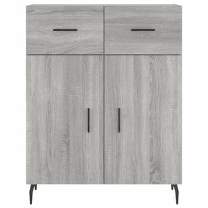 Credenza Grigio Sonoma 69,5x34x180 cm in Legno Multistrato 3200535